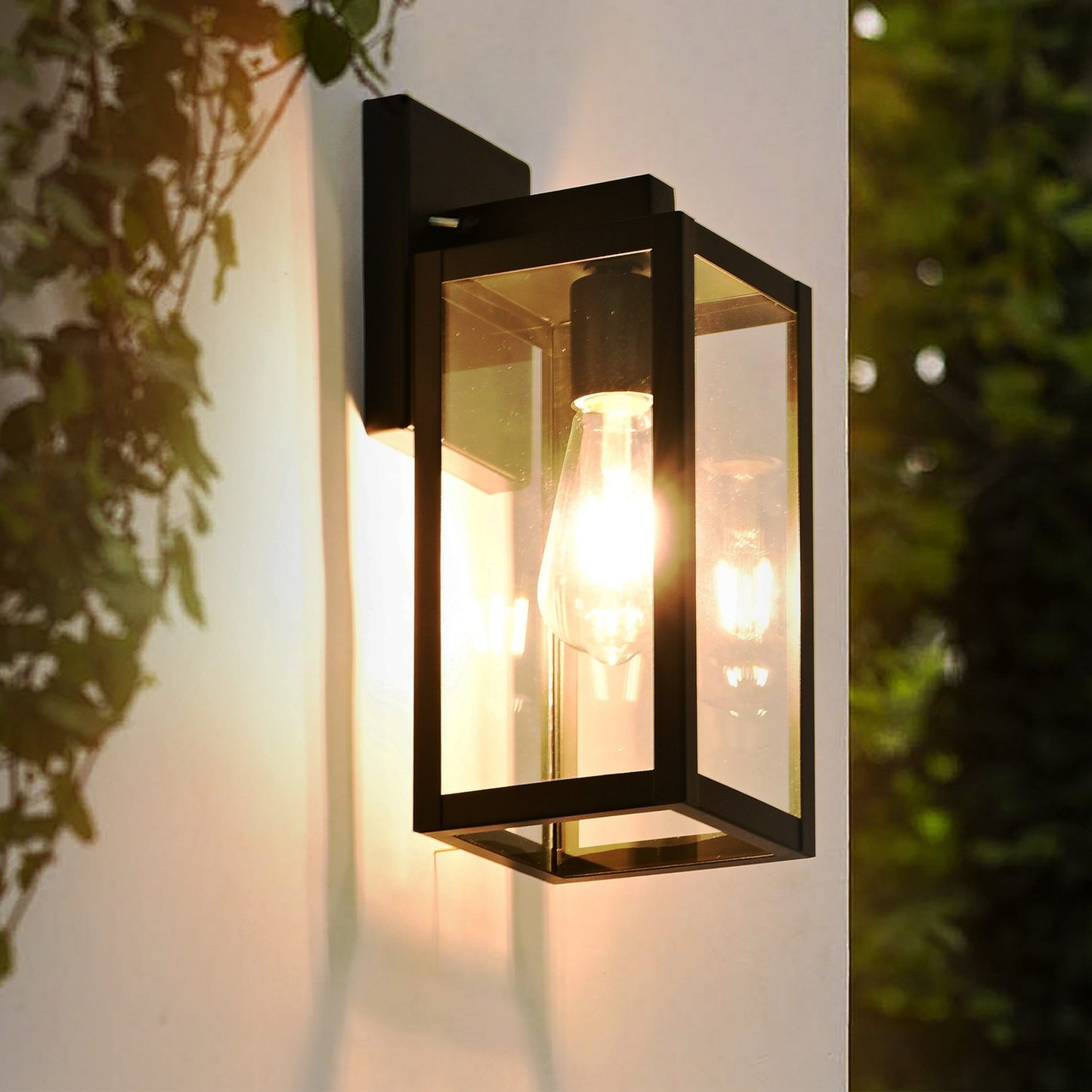 Outdoor Wall Light Modern Metal Lantern