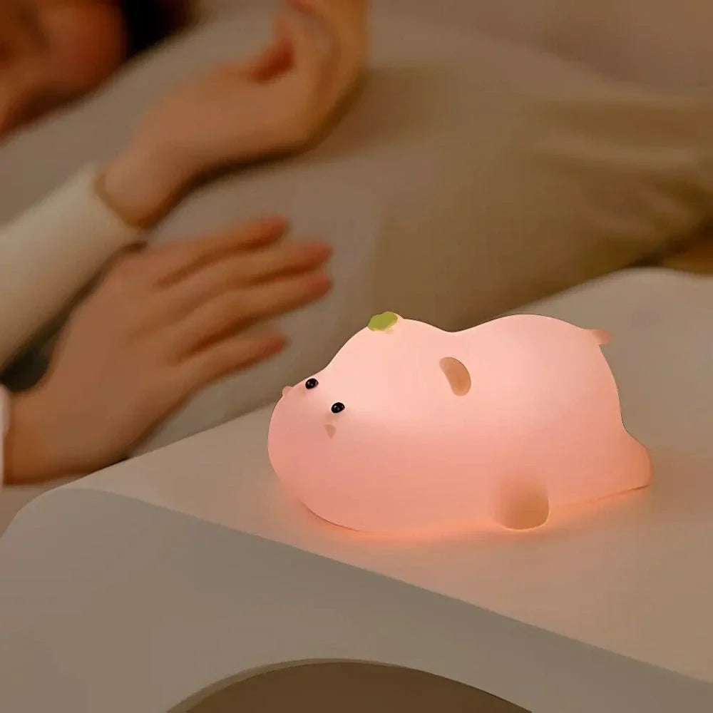 Night Light Silicone Animal Bedside Lamp