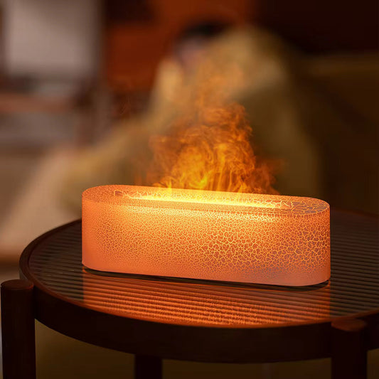 Humidifier Flame Effect Aromatherapy Lamp