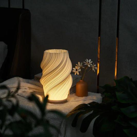 Table Lamp Wood Base Modern Lighting