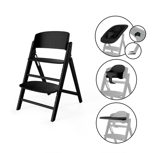 CYBEX Click & Fold 4 In 1 Highchair - Stunning Black