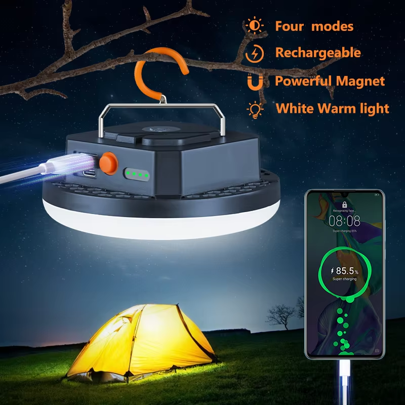 Camping Lantern with Rechargeable LED Light